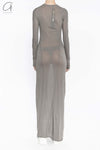 Boris Bidjan Saberi WDRESS2 Series Long Dress Series WDRESS2FTT00001-TANHUI Carbon Gray